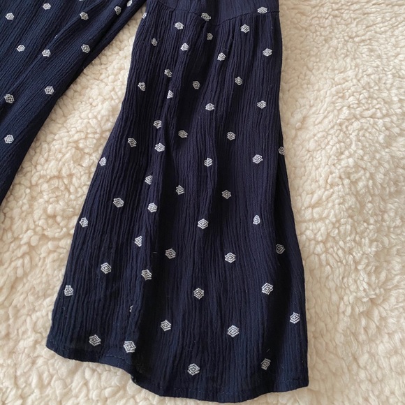 LOFT - navy bell sleeve top - Picture 3 of 7